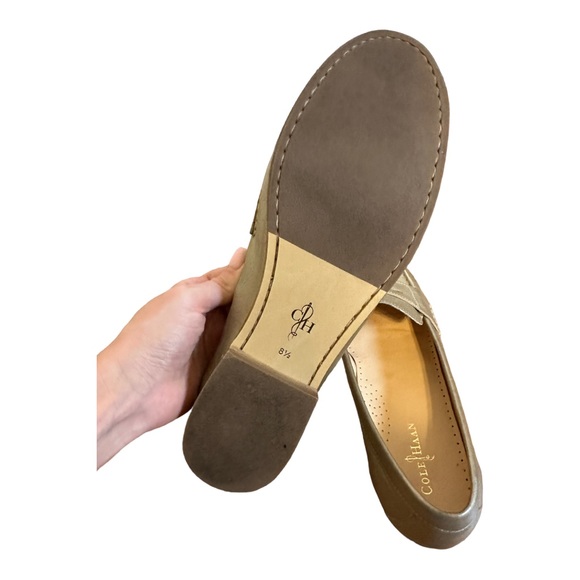 Cole Haan Muted Gold Penny Loafers Size 8 1/2 B - Picture 4 of 4